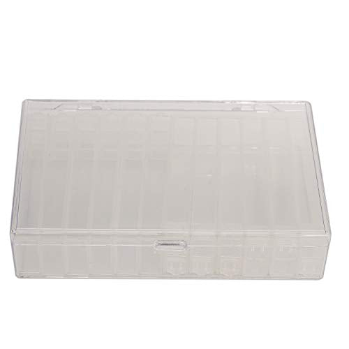 The Beadsmith Personality Case - Clear Storage Organizing System 6.25 x 4 x 1.4 inches - Includes 12 flip top Boxes 1 x 3.75 inches Each, for organizing and Storage