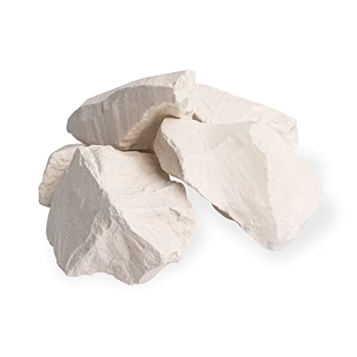 HITT Edible Clay Chunks - «White Velvet» for Eating, Zero Impurities ASMR Food for Pica Cravings, Handpicked Edible Dirt 200gr