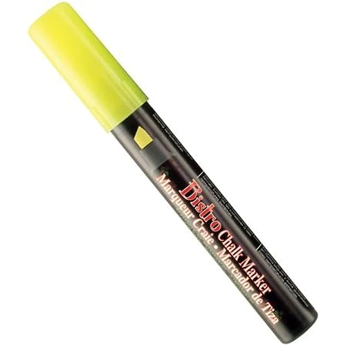 UCHIDA Fluorescent Yellow Bistro Chalk Marker Chisel Tip