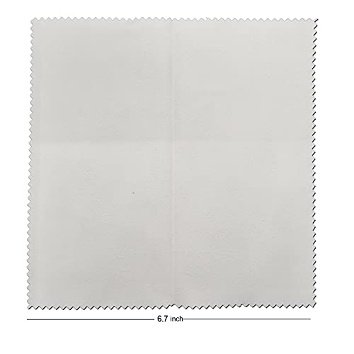 Cleaning and Polishing Cloths for Jewelry Silver,Gold,| Sterling Silver Jewelry Cleaner Tarnish Remove（10 pcs） (Small)