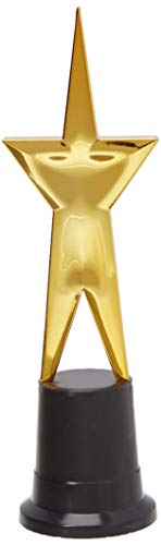 Beistle 9-Inch Awards Night Star Statuette, 2 Pack (50125)