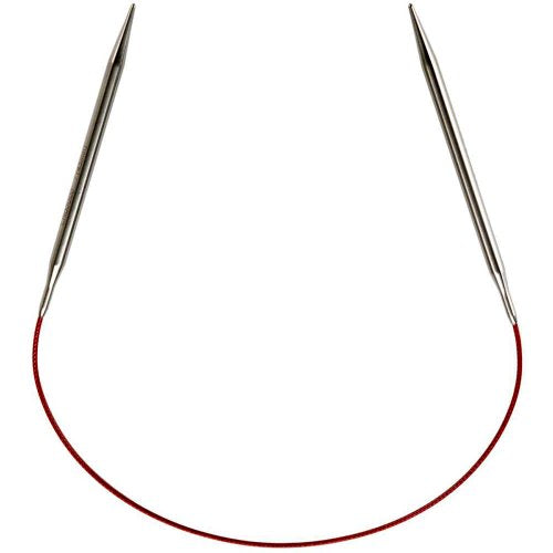 ChiaoGoo Red Lace Circular 16-inch (40cm) Stainless Steel Knitting Needle; Size US 13 (9mm) 7016-13