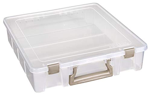 ArtBin 6955AB Super Satchel 1-Compartment Box, Translucent Clear