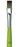 da Vinci Student Series 374 Fit for School and Hobby Paint Brush, Flat Elastic Synthetic with Green Matte Handle, Size 12 (374-12)
