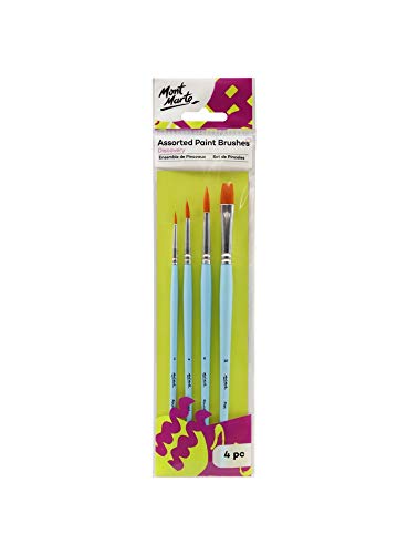Mont Marte - Discovery Assorted Paint Brushes 4pc