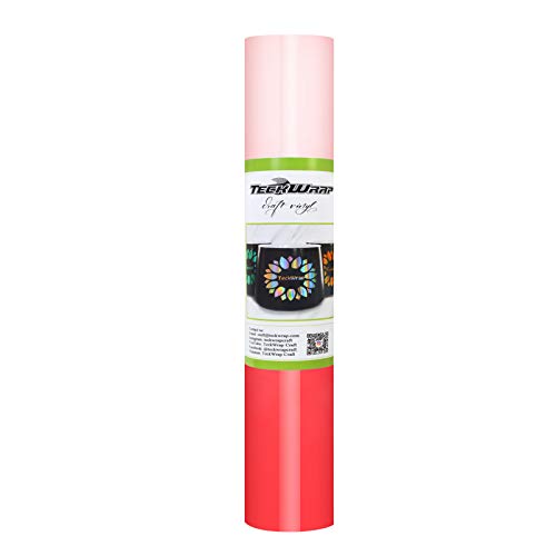 TECKWRAP Cold Color Changing Vinyl,Turns Bright Red When Cold, Adhesive Vinyl for Craft Cutter, Stickers, Decals, 1ft x5ft