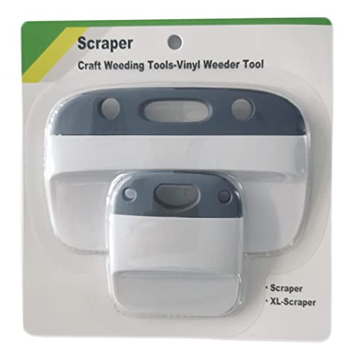 2PCS Scrapers,XL Scraper,Craft Weeding Tools-Vinyl Weeder Basic Tool,Grey
