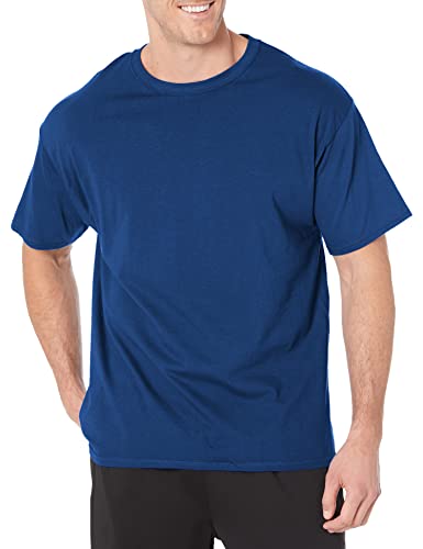 Hanes mens Essentials Short Sleeve T-shirt Value Pack (4-pack) athletic t shirts, Deep Royal, XX-Large US