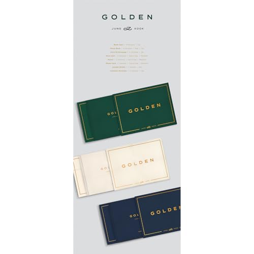 [Set] BTS JUNGKOOK GOLDEN 1st Solo Album 3 Ver Set