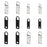 Urmspst Zipper Pull Replacement (2022 Upgraded), 12 Pcs Detachable Zipper Pull Tabs for Luggage Clothing Jackets Backpacks Boots Purse Coat( 2Size, 2 Color Black, Silver)