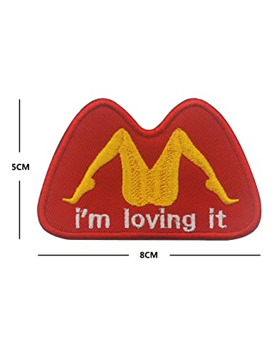 3 PCS AliPlus Sex Funny Patch A-Style Patch Sex Instructor Patch I am Loving It Patch Embroidered Tactical Morale Patch Hook and Loop