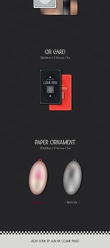 Jeon Somi GAME PLAN EP Album NEMO RED Version Case+7p Concept PhotoCard+1p Selfie PhotoCard+1p QR Card+1ea Paper Ornament+Tracking Sealed