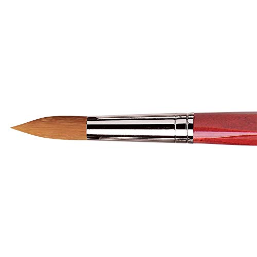 da Vinci Watercolor Series 5580 CosmoTop Spin Paint Brush, Round Synthetic with Red Handle, Size 20 (5580-20)