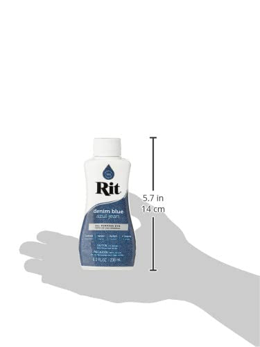 Rit Purpose Liquid Dye, 236ml, Denim Blue
