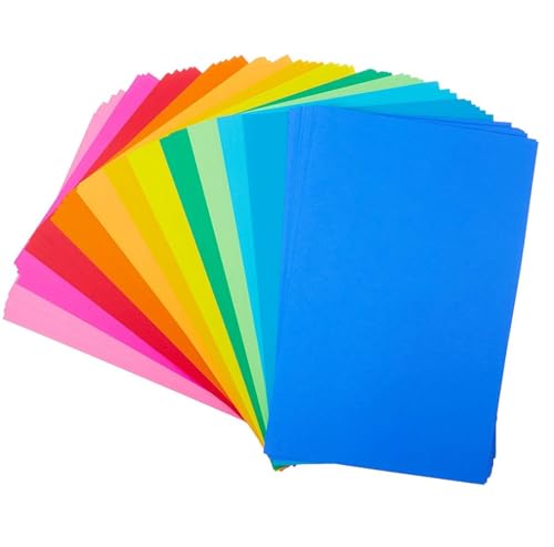 Hygloss Products Color Copy Paper - 96 Sheets - 8.5 x 11 Bright Colored Paper - 10-12 Colors