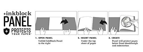 Clearprint Vellum Field Book with Ink Block Panel and 8x8 Fade-Out Grid, 8.5x11 Inches, 1000H 100% Cotton, 16lb., 60 GSM, 50 Translucent White Sheets, 1 Each (CVB8511G2)