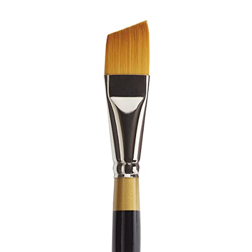 KINGART Original Gold 9400-5/8 Angle Series, Premium Golden Taklon Multimedia Artist Brushes