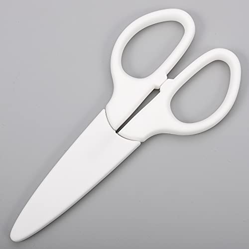 YOUGUOM 6in Multipurpose Scissors, Comfort Grip, Stainless Steel Sharp Basic Shears for Office Home Household Kitchen School Craft Supplies w/ Protective Cover