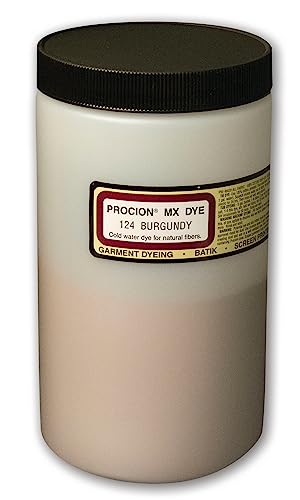 Jacquard Procion Mx Dye - Undisputed King of Tie Dye Powder - Burgundy - 1 Lb - Cold Water Fiber Reactive Dye Made in USA