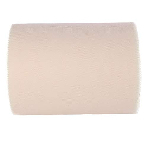 Ivory Tulle Roll Spool 6 Inch x 100 Yards for Tulle Decoration