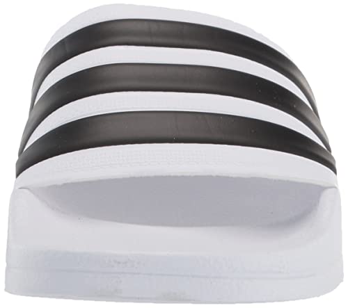 adidas Unisex Shower Slide Sandal, White/Core Black/White, 7 US Men