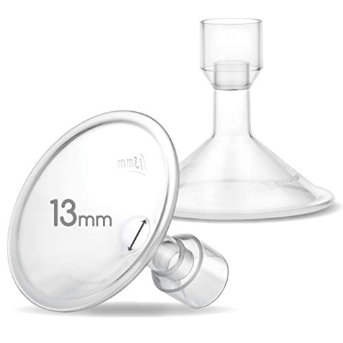 Maymom MyFit 13mm Shields Compatible with Medela Breast Pump- PersonalFit, Freestyle, Harmony, Maxi Connector; Connect to Maymom Widemouth/Narrow Connector, PersonalFit/Freestyle Flex Connector; 2pcs