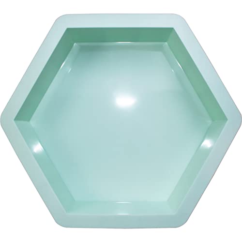 Extra Large Hexagon Resin Molds - 10" x 2.5" Deep Epoxy Resin Mold, Extra Large Resin Molds for Wedding Flower Preservation, Bookends, Resin Casting Ornaments, Valentine Gift DIY