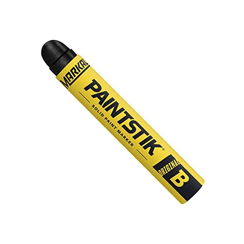Markal 80223 B Paintstik Solid Paint Ambient Surface Marker, Black (Pack of 12)