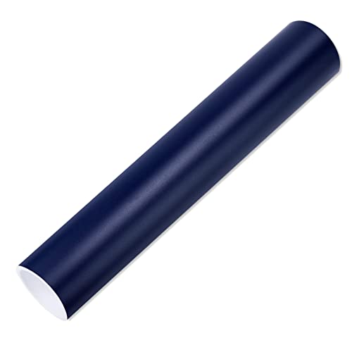 VINYL FROG Matte Navy Blue Permanent Adhesive Vinyl Roll 12"x10ft for Bottle and Glass Decoration