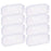 8 Pieces Clear Pencil Case PVC Makeup Pouch Zippered Pencil Case Toiletry Carry Pouch Big Capacity Bags Portable Pencil Bags for Women,Students,Men,Kids Gifts(White)