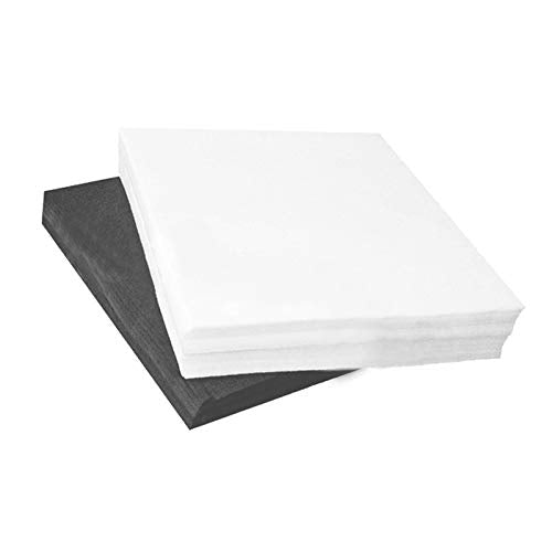 Test Pellons for Screen Printing Black and White Disposable Testing Fabric 25 Pack by Screen Print Direct (Black)