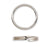 100 Plated Steel 8mm Round Double Loop Split Ring Jewelry Findings (Nickel)
