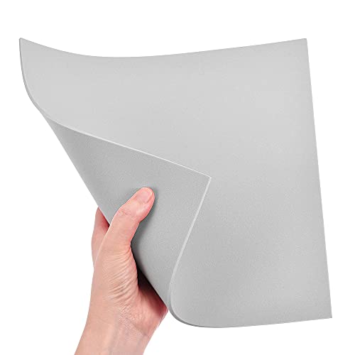 uxcell Grey EVA Foam Sheets 10 x 10 Inch 3mm Thickness for Crafts DIY Projects, 4 Pcs
