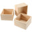 SINJEUN 12 Pack 4" x 4" Rustic Wooden Box Unfinished Small Wooden Box Wood Square Organizer Container for Crafts, Storage, Home Decor, Centerpiece, Party Supplies