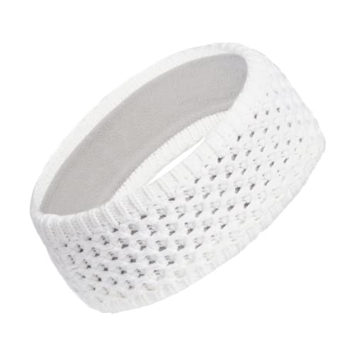 adidas Women's Crestline Knit Headband, White F23, one_Size