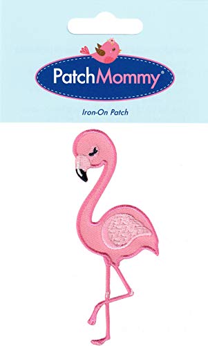 PatchMommy Flamingo Patch, Iron On/Sew On - Appliques for Kids Baby
