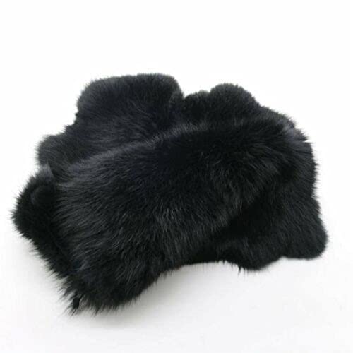 Assorted Bulk Craft Grade Rabbit Skins(Pack of 5) Real Rabbit Fur Hide Quality Pelts Perfect for Decoration, Cat/Dog Toys, Sewing, or Crafting Fur Hide Dye Black