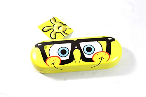 Nickelodeon Spongebob Squarepants Eye Sun Glasses Hard Case Yellow Round