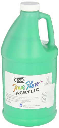 Sax True Flow Heavy Body Acrylic Paint, 1/2 Gallon, Emerald Green - 439289