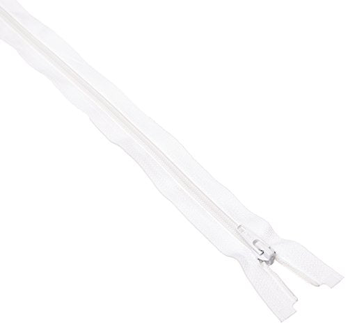 Coats&Clark F4824-WHT Coil Separating Zipper 24-Inch, 24", White