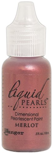 Ranger Merlot Liquid Pearls Dimensional Pearlescent Paint .5oz