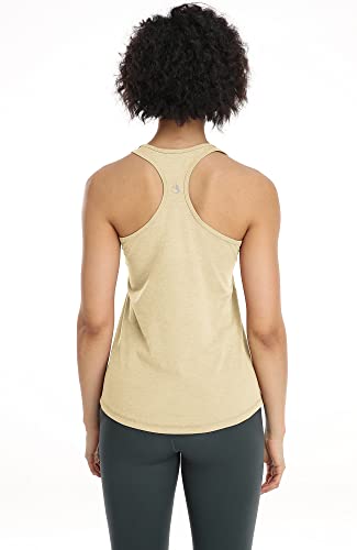 icyzone Workout Tank Tops for Women - Racerback Athletic Yoga Tops, Running Exercise Gym Shirts(Pack of 3)(Black/Cream White/Brick, M)