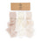 Vitalizart 3 Rolls Handmade Fringe Chiffon Silk Ribbon Gauze 1.5" x 7Yd Nude & White Ribbons Set for Wedding Invitations Bridal Bouquets Gift Wrapping Holiday Decor