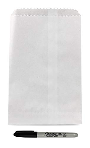 Hygloss 56001 Products Pinch Bottom Arts and Crafts Paper Bags – 6 x 9 Inch, White, 100 Pack, 6 x 9-Inch