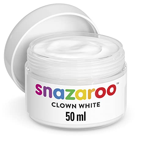 Snazaroo - 1198200 Face Paint Clown White, 50ml
