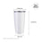 PYD Life Sublimation Blanks Tumbler White 20 OZ Stainless Steel Coffee Travel Tumbler Cups with Lid Sublimation Mugs Cups for Heat Transfer 4 Pack