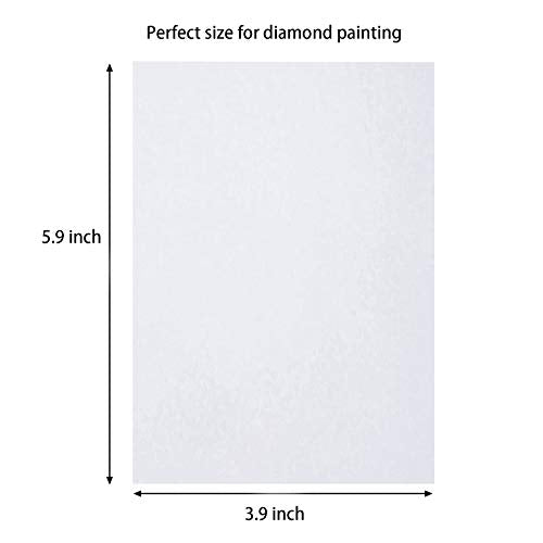 100 Pieces Diamond Painting Release Paper, 15 X 10 CM Double-Sided,Non-Stick Cover Replacement Paper,5D Diamond Painting Accessories and Tools for Kids