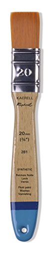 Raphael Kaerell Flat Varnishing Brush, Flat Kaerell Size 20 (3/4")