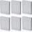 6 Pcs Stamping Foam Grey Moldable Foam Stamps Plastic Dry Foam Stamp Pad Cut and Dry Foam Stamping Foam Block for Arts and Handicrafts Projects
