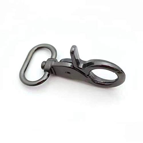 7/8 Inch Lobster Clasps Swivel Trigger Snap Hooks for Straps Bags Belting Leathercraft 10pcs (Gunmetal)